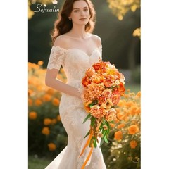 Silk Rose Bouquet Wedding Decor Faux Flowers Handcrafted Bridesmaid Gift New