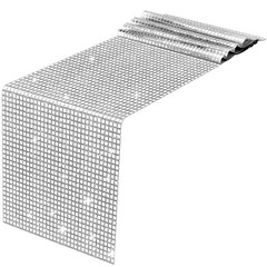 Glitter Disco Party Table Runner, Silver Mirror Sequin 12 X 108 Inch,