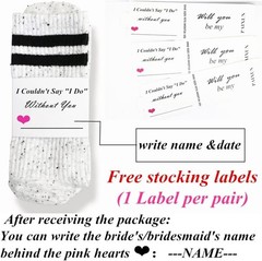 Personalized Slipper Socks for Bride & Bridal Party – Cozy Wedding Essentials