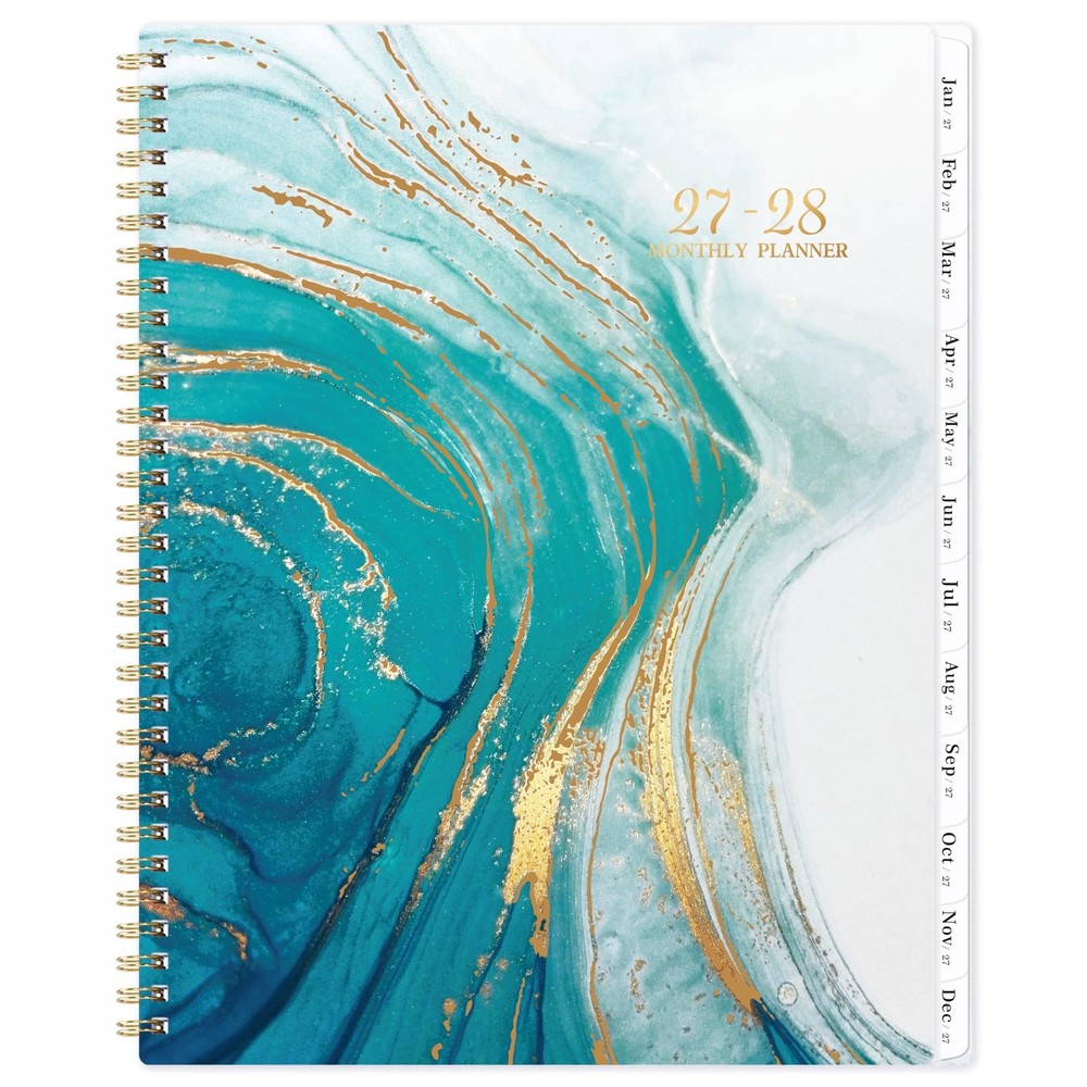 2027-2028 Monthly Planner – Jan. 2027 to Dec. 2028, 9″ x 11″, Spiral Bound Wi…