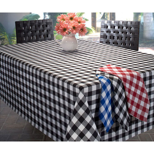 5-15 PACKS Checkered 60×60 Inch Wide Gingham Buffalo Checked Tablecloths SALE