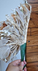 Artificial Bridal Cascade Bouquet Cream Boho Flowers 17″ x 11″