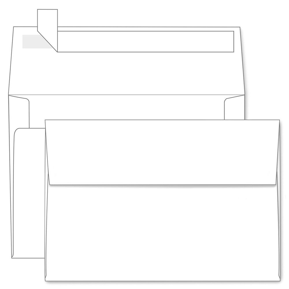 A4 White Envelopes 4×6 100 Pack, Goefun 4.25 x 6.25 Invitation A4, white