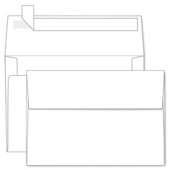 A4 White Envelopes 4×6 100 Pack, Goefun 4.25 x 6.25 Invitation A4, white