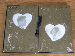 LENOX Silver-Plated Wedding Promises Double Photo Album Holds 4 x 6 photos NEW