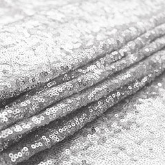 Silver Sequin Table Runner 1Pack 12 x 108 inch Long 12×108 inch Silver 1pack
