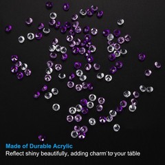 4000Pcs 4mm Acrylic Crystal Diamond Wedding Table Vase Fillers Blue Purple Clear