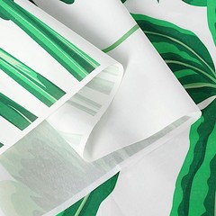 8 ft Tropical Leaves Printed Vinyl Photo Backdrop Party Banner Events Supplies