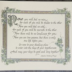 Our Wedding Anniversary Memory Photo Book Vintage 1997 Bridal Gift Floral Empty