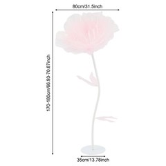 Flower Decoration With Light Pink Large Electric Auto-open Artificial Flower