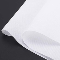 White Aisle Runner for Wedding Ceremony, 2 x 15 ft, Non-Woven Polyester Fabric
