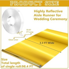 Wedding Aisle Runner Set Decorative PET Coating Runner Ceremonies Parties Events