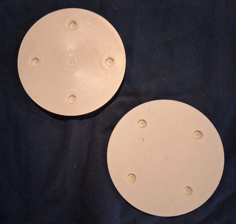 Vintage Coast Novelty Plastic Wedding Cake Separator Plates 7” Round Lot of 2