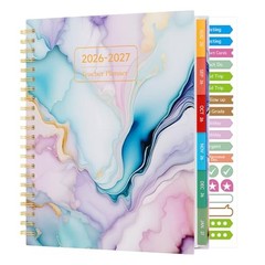 Teacher Planner 2026-2027, August 2026 – July 2027, 7 Periods Weekly and