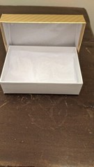 50 Gold Candy Boxes, 4.75 x 3.25. Incl Tissue Paper and Stay Fresh Silicon Pack