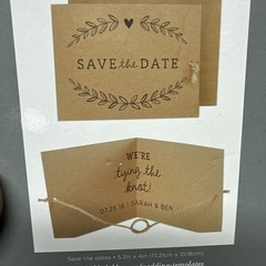 Vintage Hobby Lobby Wedding Invitations 50 Count Brown neutral color rustic new