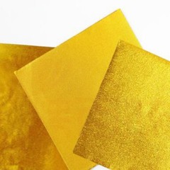 200Pcs Reusable Foil Candy Wrappers Gold Aluminium Foil Wrapping Paper for Party