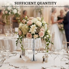 Chandelier Flower Stand Reusable Multi-Purpose for Tabletop Flower Arrangement