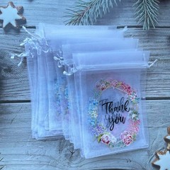 100PCS Organza Gift Bags 4×6″ for Jewelry, Wedding Favors, Party, Sheer Drawstri