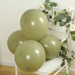 50 OLIVE GREEN 12″ Biodegradable Latex Matte Pastel Balloons Party Wedding