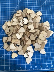 230 Wooden Hearts For Wedding Guests Frame Extras, Table Scatter Or DIY Project