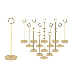 16 Pieces Table Card Holder 8 inches Table Number Holders Place Steel Card Ho…