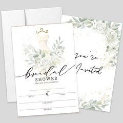 AEHIE 20 Sets Bridal Shower Invitations With 4×6 inches, Wedding 01