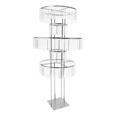 Metal Wedding Flower Stand Crystal-like Pedestal Stand 10kg/22lbs For Parties