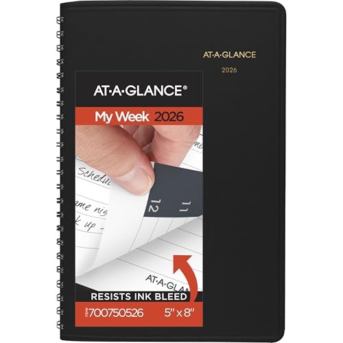 2026 Appointment Book Planner, Weekly, 5″ x 8″, Small, Black 2026 New Edition