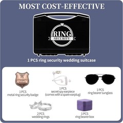 Ring Bearer Security Box Gifts Ring Security Wedding Set Accessory, Include A…