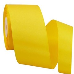 2 Inch x 25 Yards Wide Gold Satin Ribbon Solid Fabric 2 inch wide Yellow