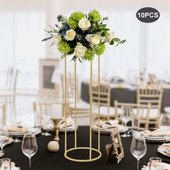 Gold Metal Flower Stand 35 × 100 cm Pack Of 10 Wedding Table Centerpieces