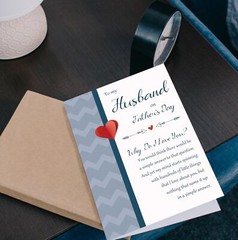 Fathers Day Card for Husband, Funny Fathers Day Card Gifts from Wife, Romanti…