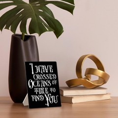Gothic Wedding Sign, Wedding Wooden Sign Stand 5x7inch, Gothic Wedding Decor,…