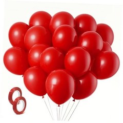 Balloons Birthday Decorations 160 Pack Round Latex Balloons for 5 inch Red