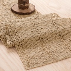 MLMW Boho Table Runner 72 inches Farmhouse Rustic Vintage Home Decor Burlap D…