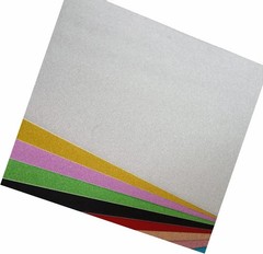 Baisunt 20 Sheets Silver Glitter Cardstock Paper for DIY 8×12 Inches,