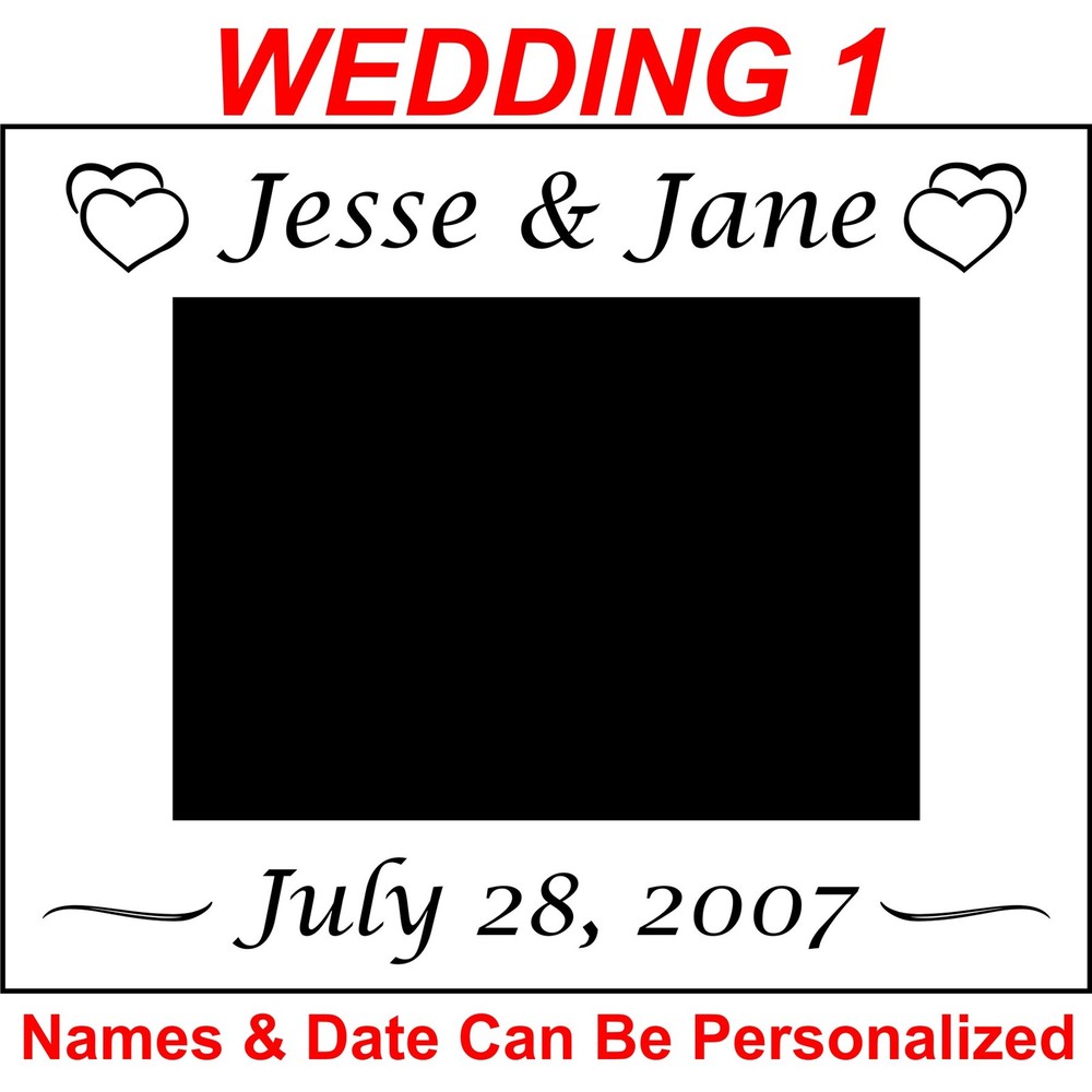 Personalized Metal Picture Frames 4×6 5×7 8×10 Wedding Decorations Bridesmaids