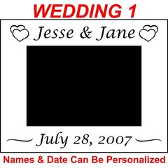 Personalized Metal Picture Frames 4×6 5×7 8×10 Wedding Decorations Bridesmaids