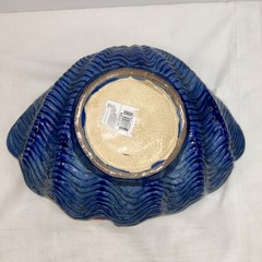 DEPT 56 Figural Palissy Style Majolica Clamshell and Crab Decorative Bowl