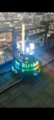 Large 3 Layers Cake Stand with LED App Screen Turntable Display for Birthday