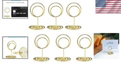 20pcs Elegant Gold Table Number Holders for Weddings & Events – Sturdy Design