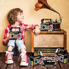 24 Pcs 80s Party Favors Boxes 90s Novelty Boom Box Party Decoration Gift Trea…