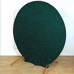 HUNTER GREEN 7.5 ft Metallic Spandex STAND COVER Wedding Decorations Party