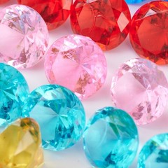 for acrylic Gems for Vase Filling Yellow Pirate Party Favors Stage Prop & Decor