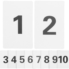 10 Pcs Digital Number Cards Table Number Cards for Restaurant
