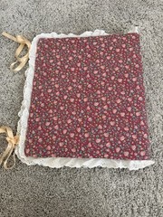 VTG Floral Lace Fabric Photo Album 3 Ring Binder Padded Cover Cottagecore