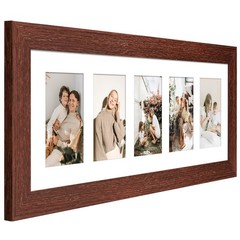 8×24 Picture Frame Display 5 opening 4X6 Picture Frame Collage,Multi Photo Fr…