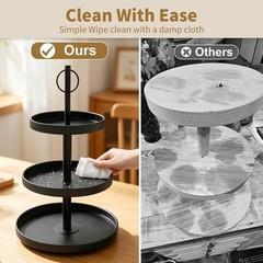 Cupcake Stand for 50 Cupcakes,Cupcake Stand 2 PACK Metal 3 Tier Cupcake Tower