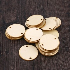 100Pcs Unfinished Wooden Circles for Crafts Wedding Centerpieces